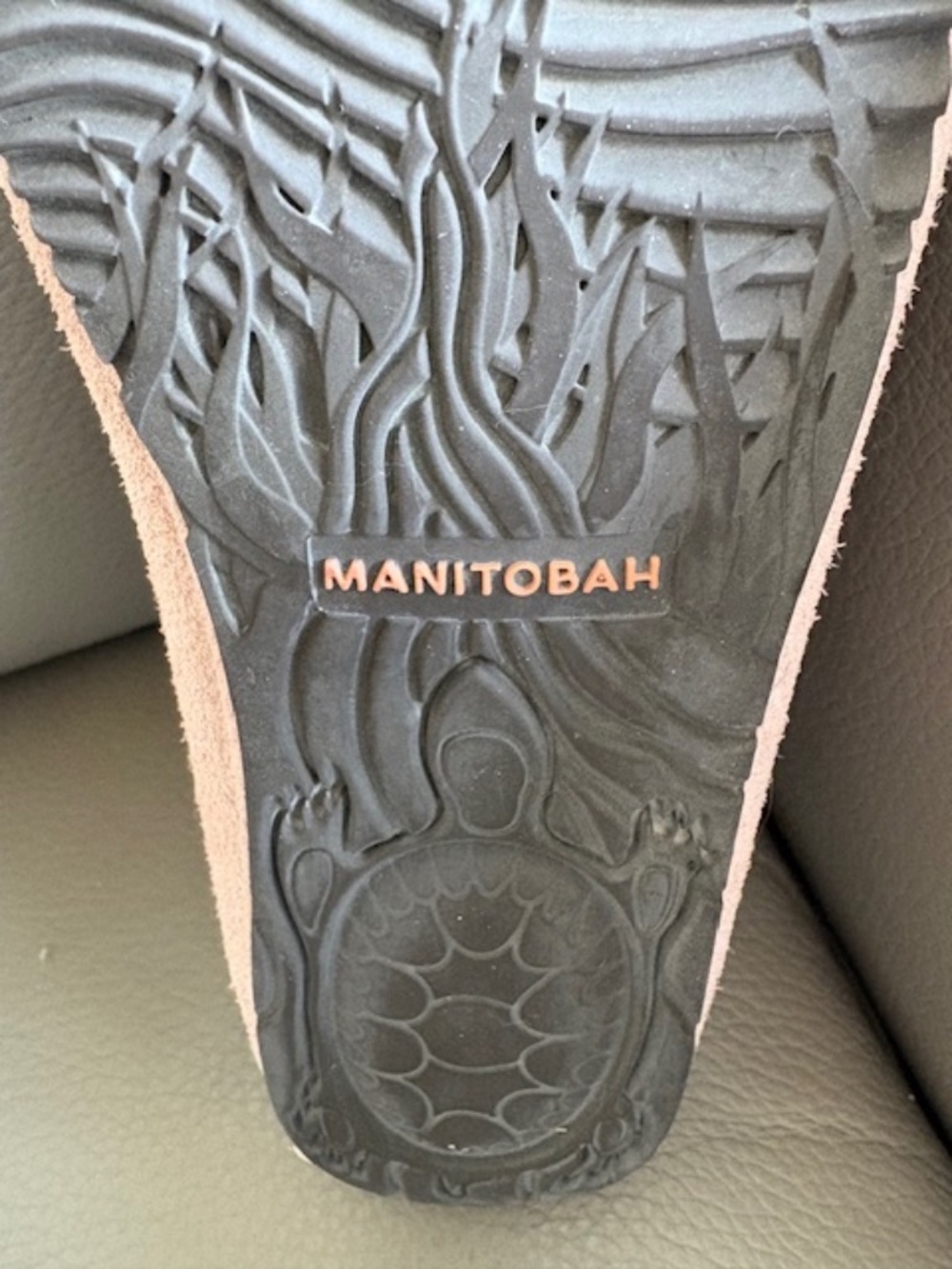 MANITOBAH MUKLUKS Kayak Women's sz 7 suede leather moccasin slippers pink quartz - Picture 15 of 16